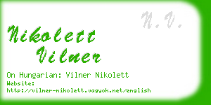 nikolett vilner business card